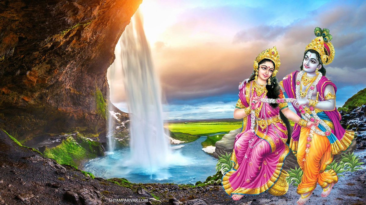 Radha Krishna HD Wallpaper for desktop and laptop Download:  https://t.co/sTEXNFFSHV #RadhaKrishn #radhakrishna #shyamparivar  #hindugodwallpaper, image size:1200x675
