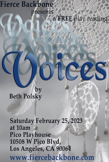 Don't miss the free reading of <a href="/beth_polsky/">Beth Polsky</a>'s new full-length comedy "Voices." Saturday @ 10 AM at the Pico Playhouse. #play #plays #playwrightsoftwitter #comedy #livetheatre #latheatre