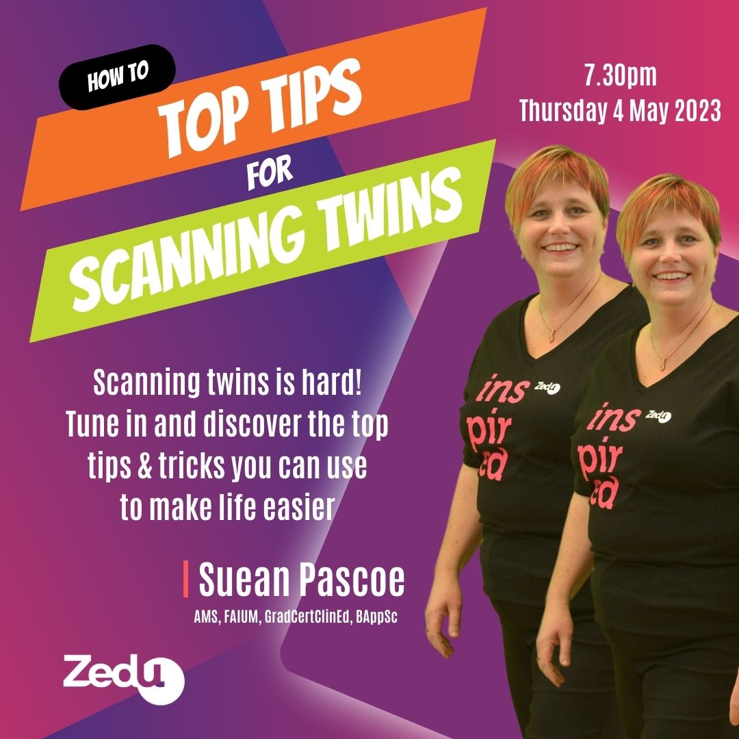zedunow's tweet image. It's one week to the #coachingcorner &amp;amp; for #StarWars day @i_c_sound is talking top tips for scanning twins

So if you'd like to make imaging your own Luke or Leia that little bit easier tune in

May the Forth 7.30pm (AEST)
👇Register
ultrasoundtraining.com.au/resources/coac…
#ultrasound #FOAMed