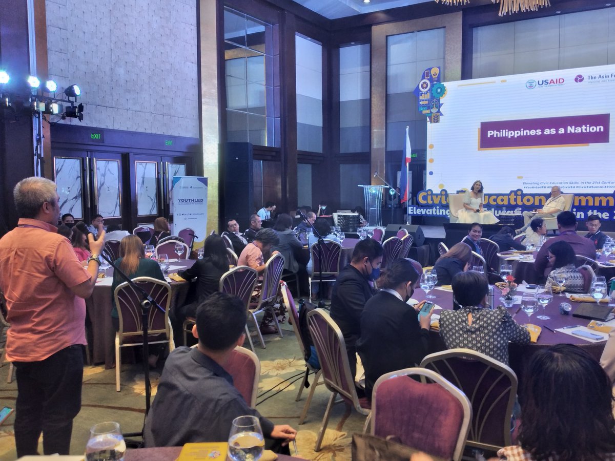 YouthLedPH's tweet photo. Dr. Dumol now entertains questions from the audience. 
#YouthLedPH #ElevateCivicEd #CivicEdSummit2023 https://t.co/nO6m16Dzgo