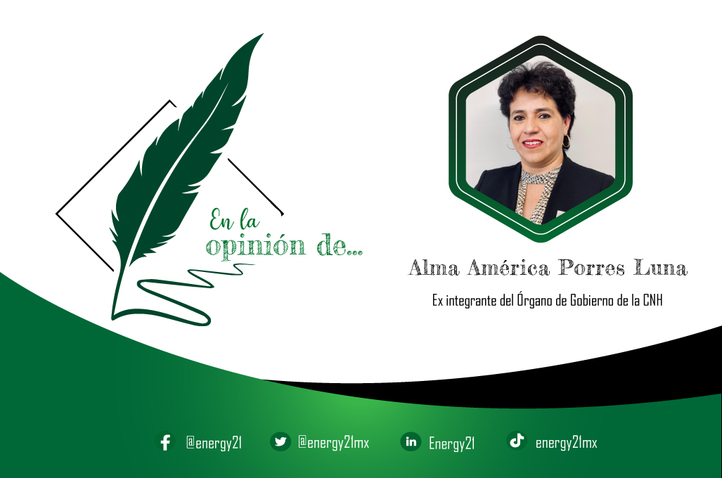 Para completar el Órgano de Gobierno de la <a href="/CNH_MX/">CNH</a>, las ternas deben estar integradas por perfiles femeninos y aprovechar las capacidades de las mujeres | #Energy21 bit.ly/3Ng5QfW

Columnista invitada: <a href="/AlmaAPorresLuna/">Alma América Porres Luna</a> #PolíticaYNormatividad #Hidrocarburos #RevistaE21