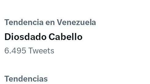 #Somos 🇻🇪 #Tendecia #Twitter 🐦
        
🏷️Diosdado Cabello 

 #DiálogoLibreDeSanciones 🇻🇪