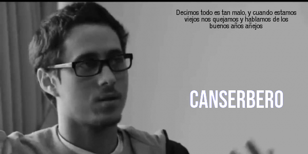 Decimos todo es tan malo, y cuando estamos viejos nos quejamos y hablamos de los buenos años añejos #Canserbero #FrasesCanserbero #CanserberoEterno