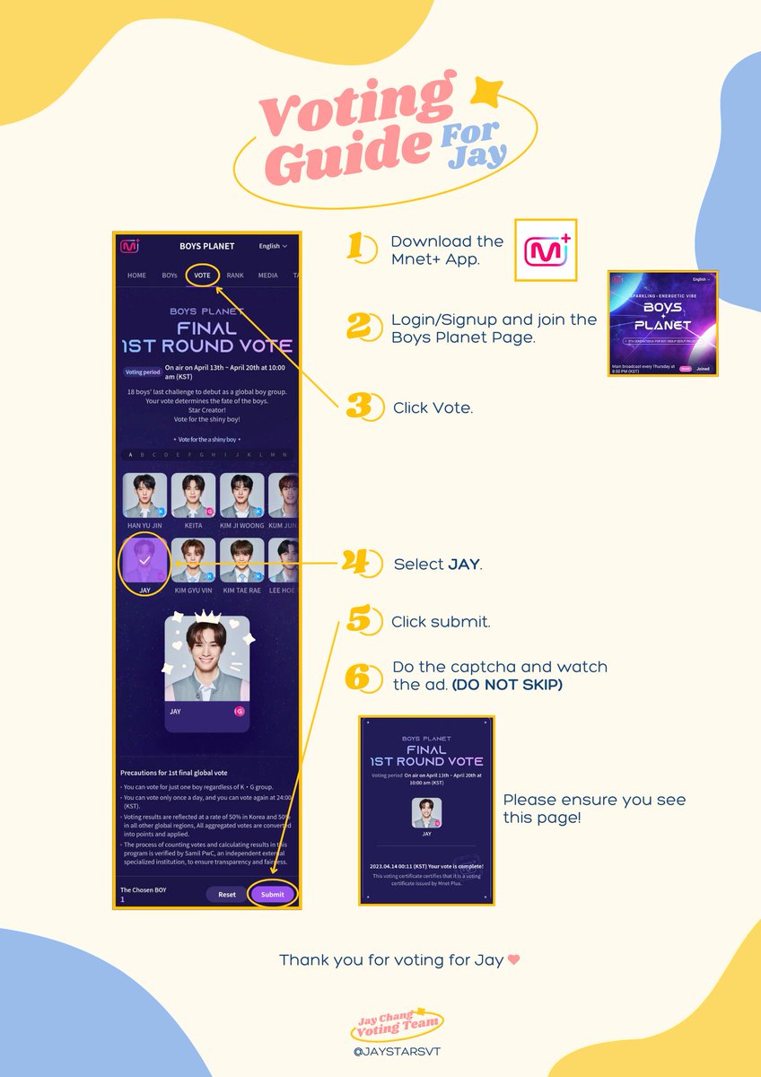 elliesiumm's tweet photo. Please vote for Jay on Mnet Plus ๐ซถ๐ป #ALLFORJAY
ยฉjaystarsvt https://t.co/4n9Lqoq84d