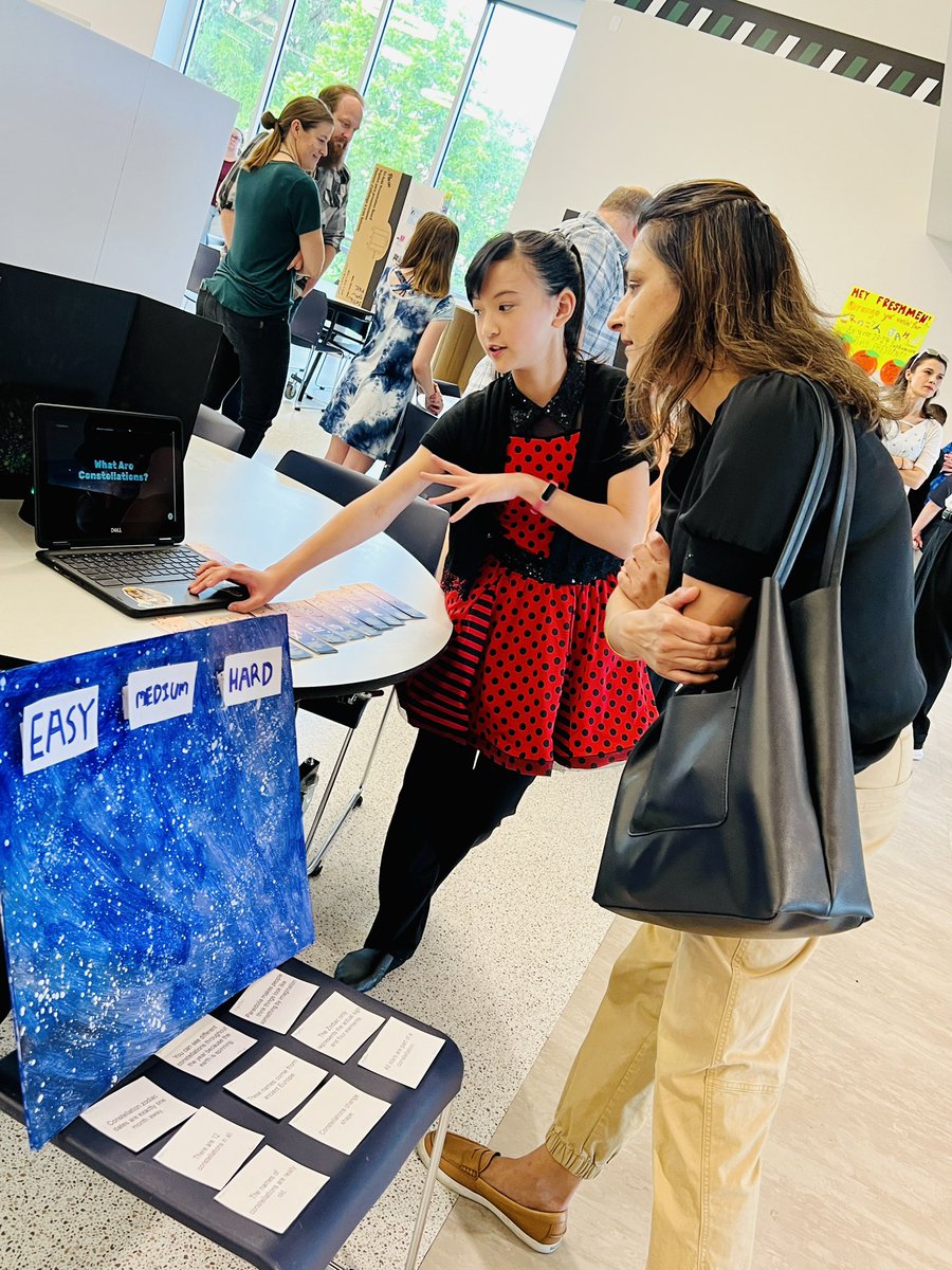 HTCharlotteChen's tweet photo. A star just started! So proud of her working hard in ISP and present it confident to people tonight.  Thanks to @BCE_BlueJays TAG teachers and @TheMaybaum for supporting and guiding her always. 
#RRISDTAGISPshowcase https://t.co/HCAtQLp9K1