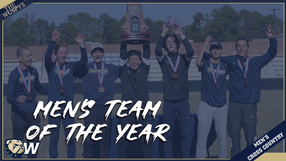 WU_Bulldogs's tweet photo. #WUSPYS Winner 

Men’s Team of the Year

And the WUSPY goes to… 

SAC &amp; Region champs @Wingate_XCTF - the national runners-up! 

#OneDog https://t.co/Feedbk07EY