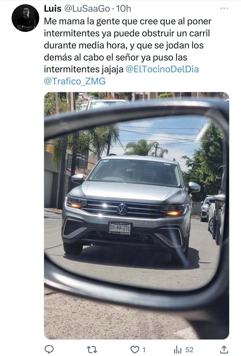 mayeepadilla's tweet photo. @LuSaaGo @jamonarosas Entonces, ¿se puede o no pararse con intermitentes? https://t.co/AKaoqSUQ8u