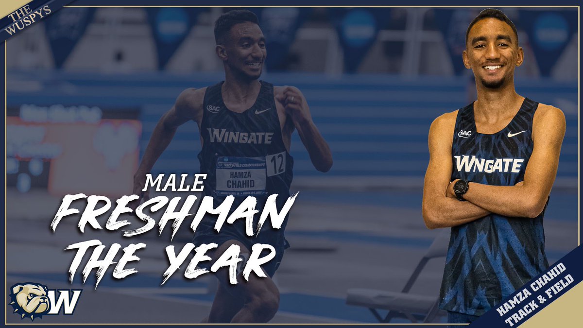 WU_Bulldogs's tweet photo. #WUSPYS Winner 

Freshman Male Athlete of the Year

And the WUSPY goes to… 

2-time @Wingate_XCTF  National Champion Humza Chahid! 

#OneDog https://t.co/IVICVvXknt
