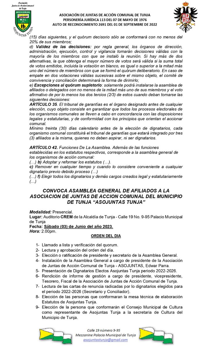 Asojuntas Tunja tweet media