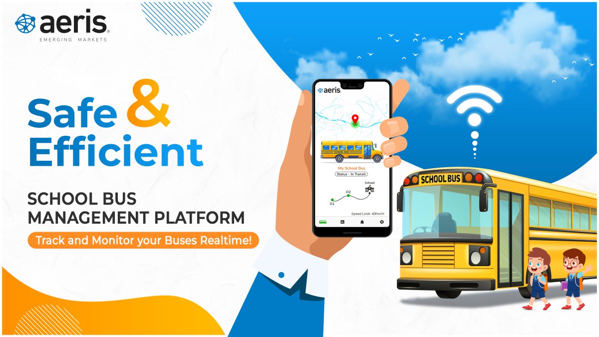 Aeris_EM's tweet photo. Want to increase safety and efficiency in your school's transportation? The @AerisM2M IoT-based School Bus Management Platform is the perfect solution! Discover how our technology can improve your school's transportation operations.
#SchoolBusManagement #BusManagement #Software https://t.co/KUAXBzWRlK