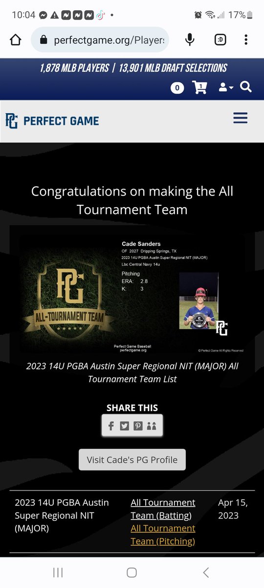 CadeSander3434's tweet photo. 2023 Austin Super Regional NIT All Tournament Team for both hitting and pitching.  
@AdrianBellanger 
@elliott_pro2027 
@Brad_Dydalewicz 
@ https://t.co/GwH8uZWG9r