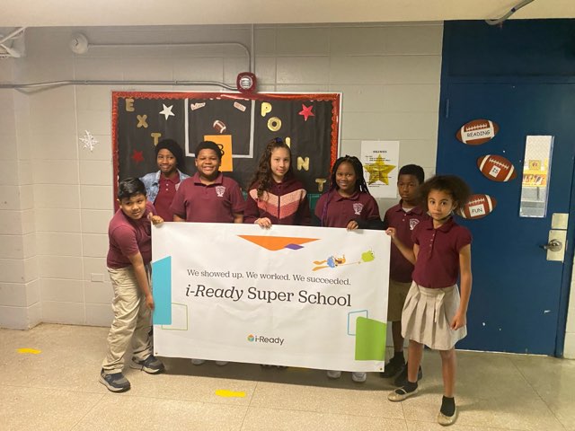 CriddleMon11422's tweet photo. Bunche receives recognition for the highest passing reading rate in iReady.  Way to go, scholars! https://t.co/9i0FMpO2QA