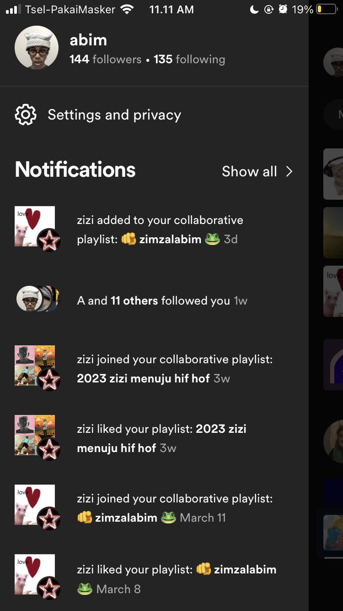 sleepgaze's tweet photo. hahaha sekarang saya tahu kalian ngapain saja di spotify saya https://t.co/NYsA3QCPnY