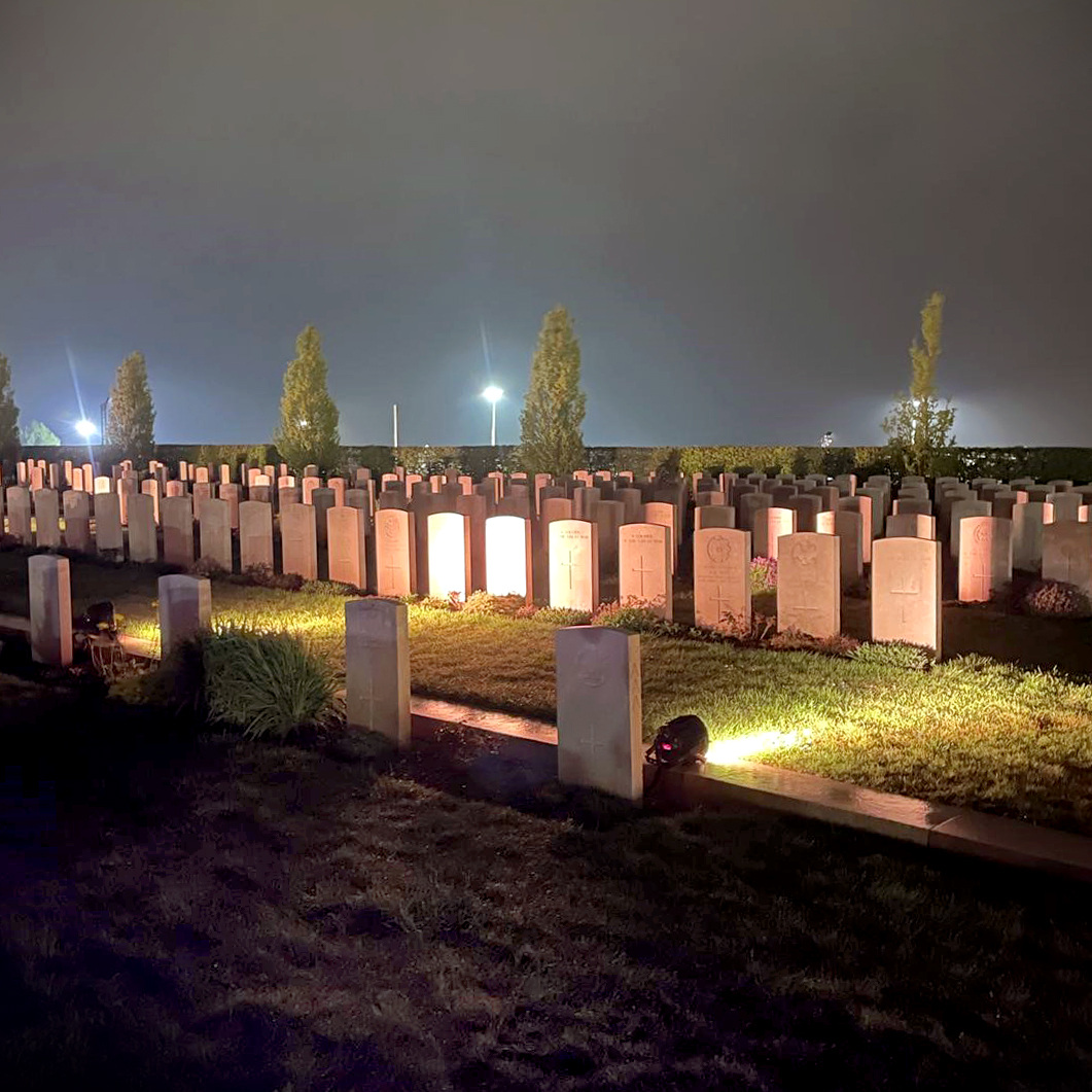 BAESystemsAus's tweet photo. #AnzacDay Day dawn services are moving occasions no matter where you are in the world. It was extra special for members of our business to attend one at the Villers–Bretonneux Australian National Memorial in France this week, as part of the #LegacyTorchRelay https://t.co/UHtcNA0oOZ
