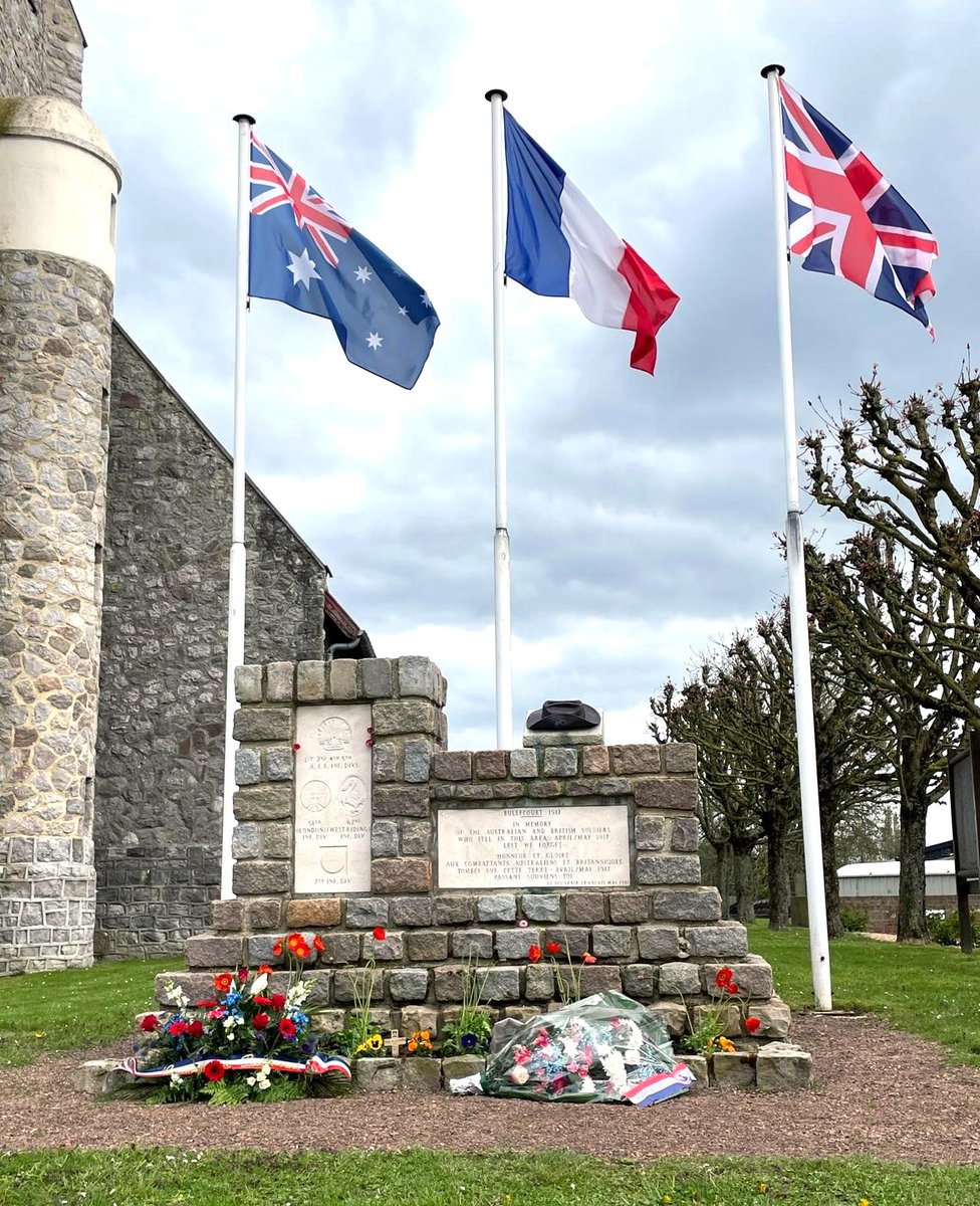BAESystemsAus's tweet photo. #AnzacDay Day dawn services are moving occasions no matter where you are in the world. It was extra special for members of our business to attend one at the Villers–Bretonneux Australian National Memorial in France this week, as part of the #LegacyTorchRelay https://t.co/UHtcNA0oOZ