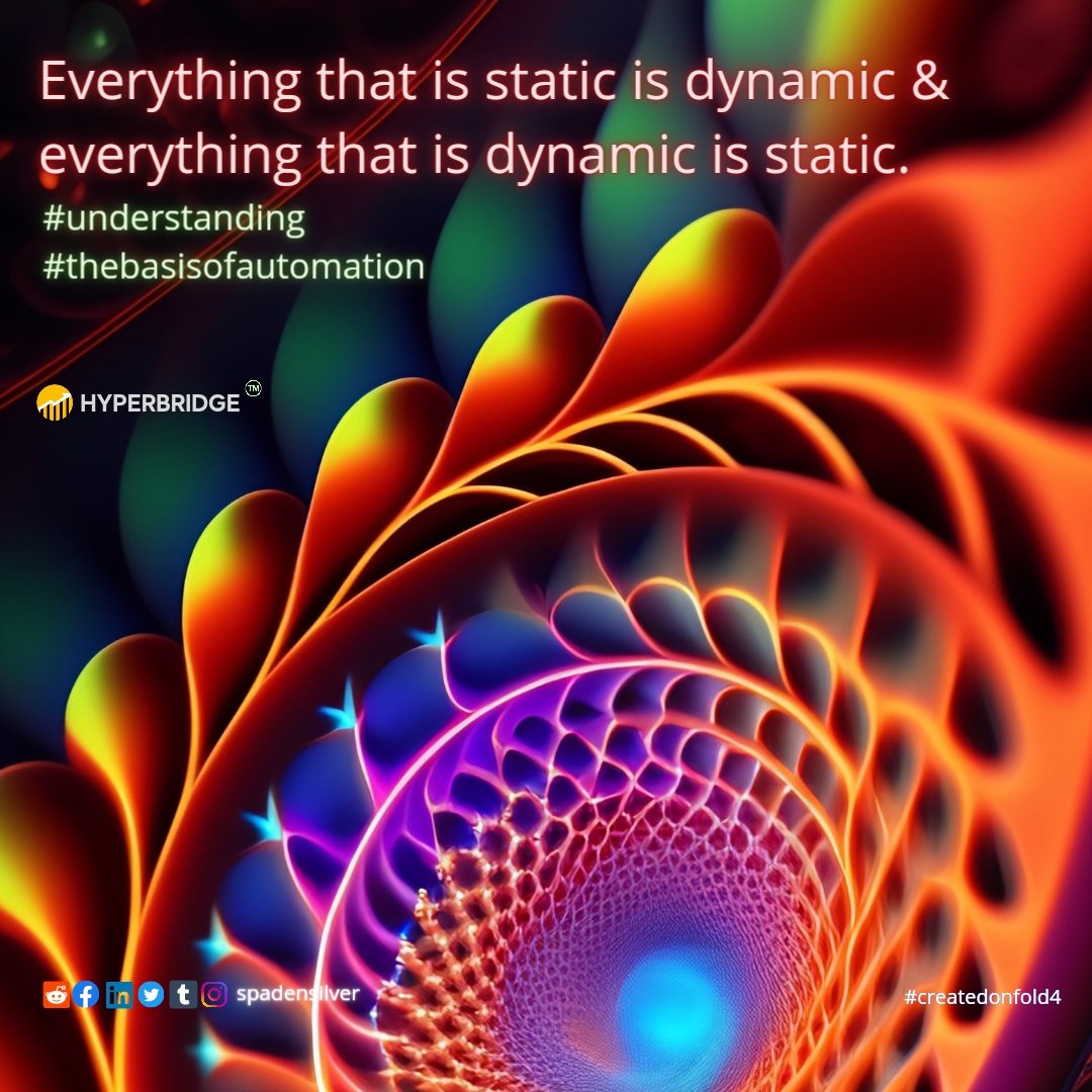 spadensilver's tweet image. Everything that is static is dynamic &amp;amp; everything that is dynamic is static #understanding #basisofautomation  #spadensilver