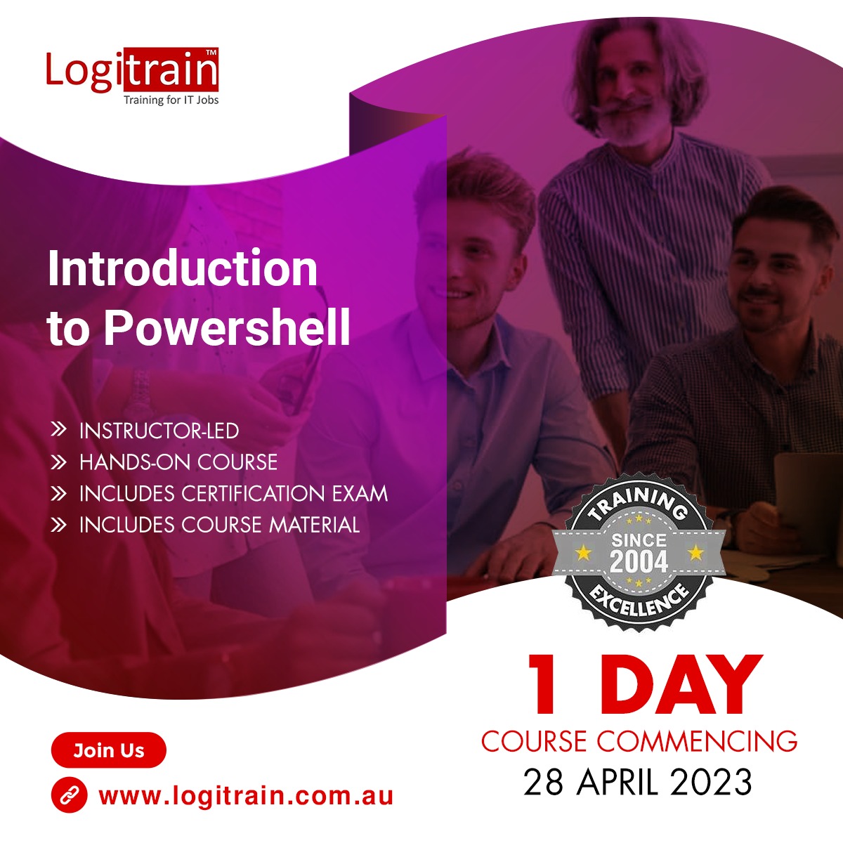 logitrain's tweet image. Introduction to PowerShell
Starting from 28 April 2023 @ 09:30am to 5pm
Call/ WhatsApp: +61 1800 159 151
Email: info@logitrain.com.au
Visit us: logitrain.com.au
#PowerShell #PowerShellTraining #PowerShellforBeginners #technology #networking