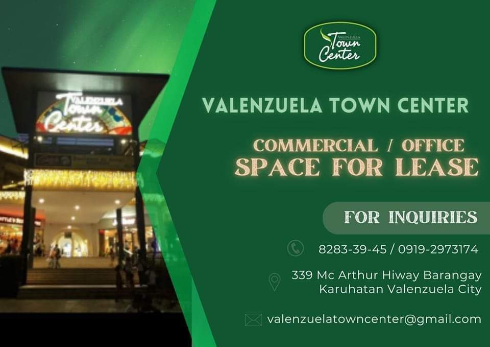 TownValenzuela's tweet photo. Looking for a commercial or office space for your business?

Check out Valenzuela Town Center's available leasable space. 🙂 https://t.co/8dD4iqLP0J