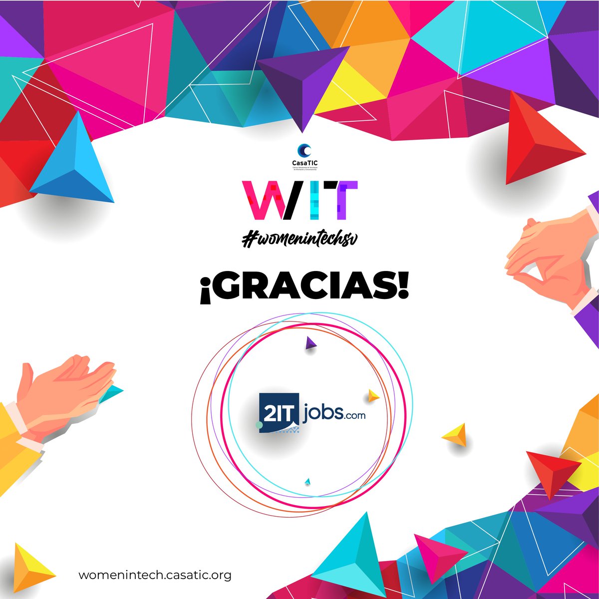 CASATIC_SV's tweet photo. Muchas gracias a nuestros patrocinadores por su invaluable apoyo en esta 7a edición de nuestro WIT 📷📷 @CONEXION_SV  @snbxsv  @UTECedusv  @pbselsalvador 

Gracias a ustedes lograremos crear un espacio valioso para todas la Mujeres TIC 📷 https://t.co/scGfc84Bim
