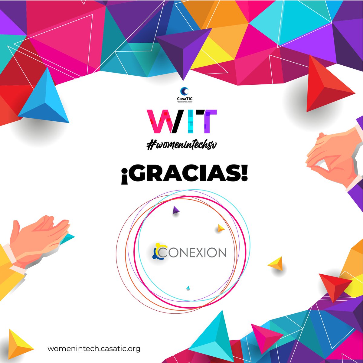 CASATIC_SV's tweet photo. Muchas gracias a nuestros patrocinadores por su invaluable apoyo en esta 7a edición de nuestro WIT 📷📷 @CONEXION_SV  @snbxsv  @UTECedusv  @pbselsalvador 

Gracias a ustedes lograremos crear un espacio valioso para todas la Mujeres TIC 📷 https://t.co/scGfc84Bim