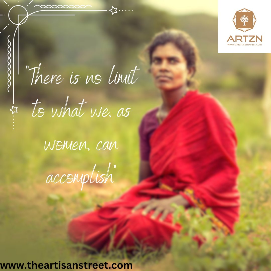 theartznstreet's tweet photo. “To all the little girls and women who are watching this, never doubt that you are valuable and powerful, and deserving ofevery chance and opportunity in the world to pursue and achieve your own dreams.

.

.
 #artisan #artisanalwork #theartisanstreet #madeinindia #trending https://t.co/dHtvHR0uwC