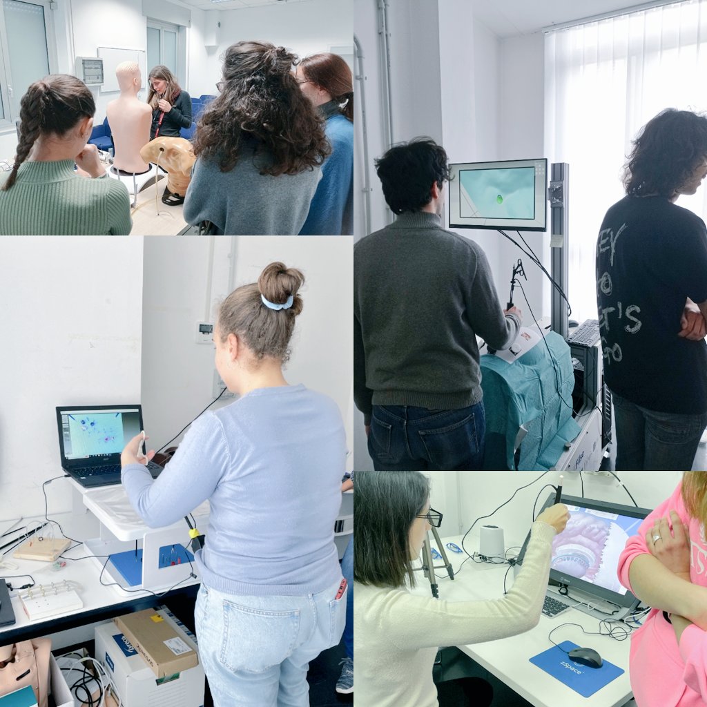 After 2 months of theory, the #biomedicalEngineering #students of the #MedicalSimulation course have visited #SimAv #simulationCenter. With our #technicians, #PhdStudents and #researchAsisstants they learned more about commercial #simulators, as well as #researchProjects!