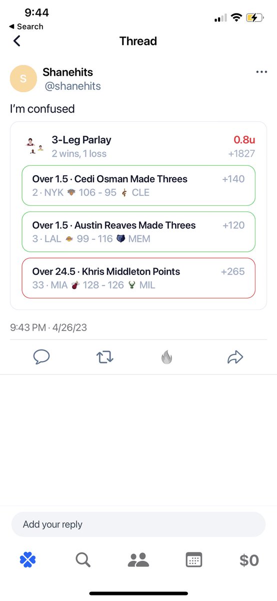 shanefb1's tweet photo. @DKSportsbook https://t.co/CfTdp2IzqD