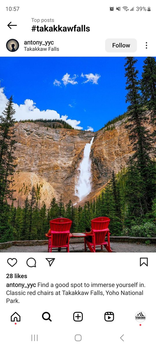 rockiescollec's tweet photo. Takakkaw Falls | Yoho National Park | Canadian Rocky Mountains
📸 antony_yyc #redchairs
#hiker #hikeculture #mountainscapes https://t.co/L2sg0HUSll