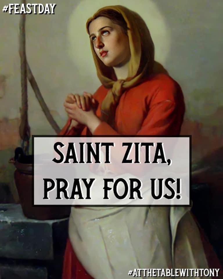 tonyatthetable's tweet photo. Saint Zita, pray for us!  She was born near #Lucca in #Tuscany.  She spent her life as a domestic servant to a wealthy family in Lucca.  For many years, she was treated miserably by the family and the other servants; but she continued about her work despite of this. https://t.co/4i8HudLHnt