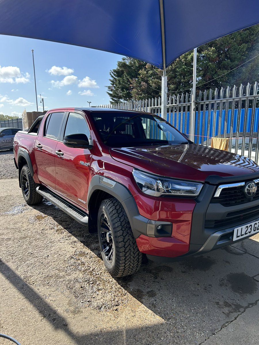 Brand new Hilux with 12 miles on the clock dropped off to have a load of goodies fitted before it hits the road including wide arch kit.