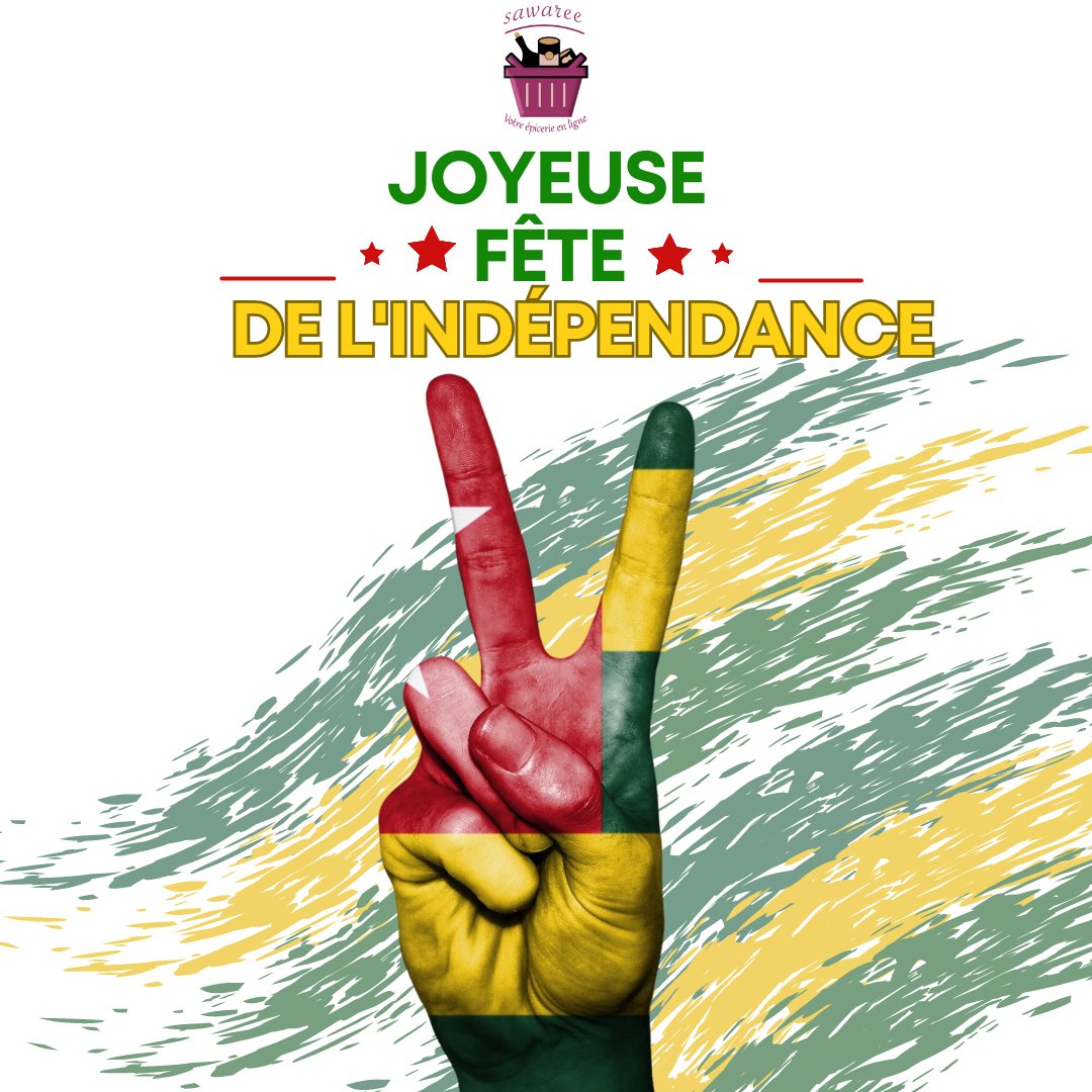 sawareeTg's tweet photo. En ce jour de fête nationale, l'équipe SAWAREE tient à vous souhaiter une joyeuse fête de l'indépendance !  Que cette fête soit l'occasion de se rassembler, de partager des moments de joie. Bonne fête de l'indépendance à tous les Togolais!

https://t.co/pGDV5MMzCO https://t.co/gvABwxgIox