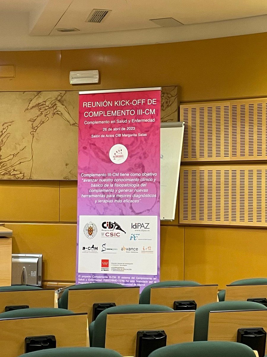 CIBERER_U754's tweet image. Reunión Kick-off “Complemento III-CM: Complemento en Salud y enfermedad” @CIB_CSIC Objetivo general: Avanzar conocimiento clínico y básico fisiopatología complemento y generar nuevas herramientas para mejores diagnósticos y terapias más eficaces. @CIBERER @CSIC @ashua_spain