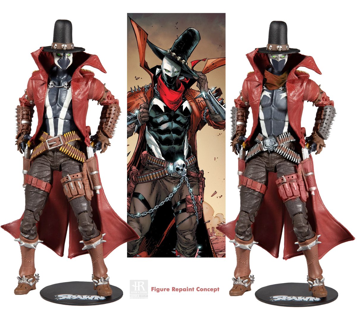 CustomsHunter's tweet photo. Gunslinger Spawn
Figure Repaint Concept 
#customspawn #hunter_r_customs #mcfarlanetoys  #hellspawn #moviespawn #spawn #spawncustom #spawnfanart  #spawnmcfarlane #spawnmovie #spawnmovie1997 #toddmcfarlane #スポーン https://t.co/g2i5X9277Y