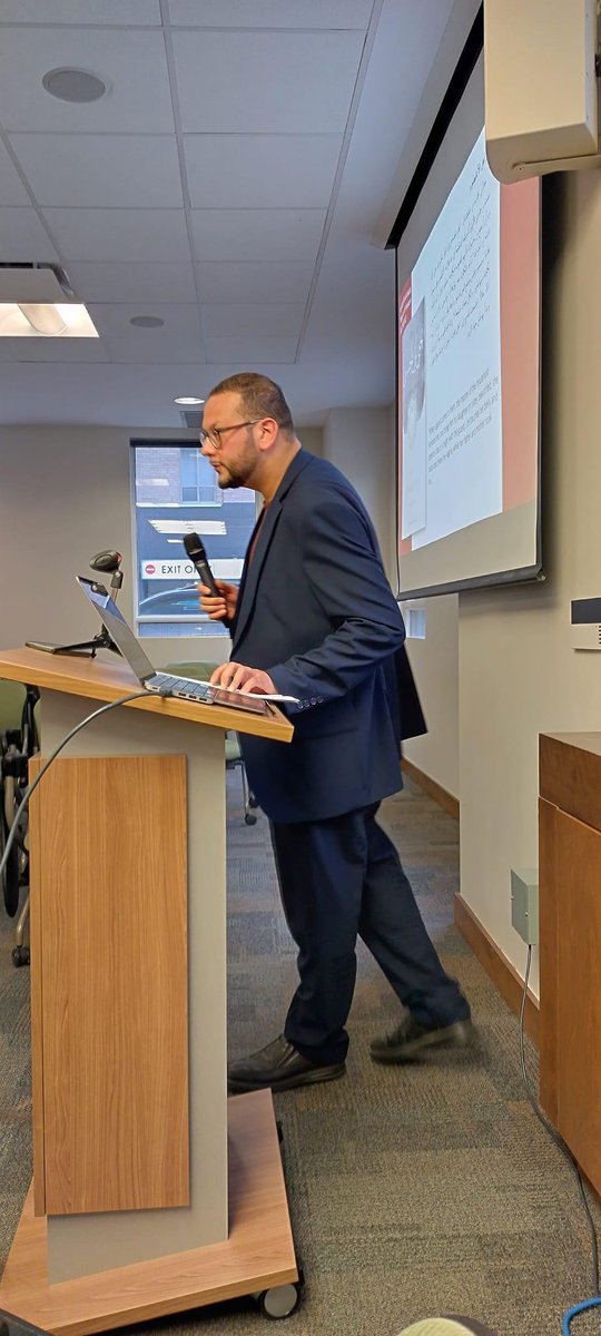 Trasis_'s tweet photo. Today, the TraSIS team in Toronto had an opportunity to present their project which was hospitably hosted by 
@KaraSeyfeddin
 
Many thanks to Walid Saleh for taking photographs and introducing the project, as well as to Mohammad Fadel for chairing the workshop ! #Trasis https://t.co/hBfFkOBrQ9