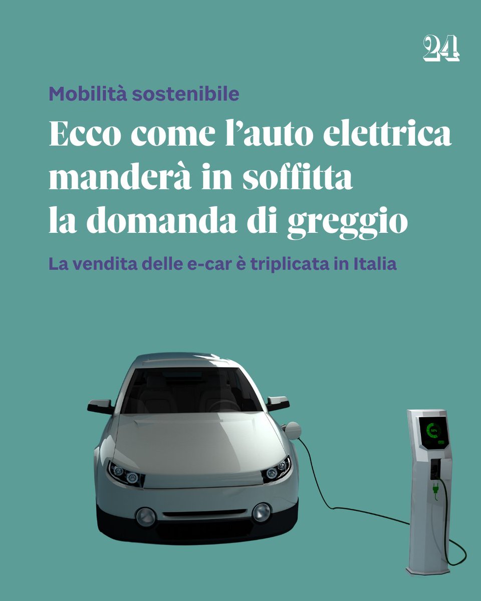 imminent_news's tweet photo. 🇮🇹 🔸 According to the International Energy Agency (IEA), growth in electric car sales will eventually reduce oil demand by about 5 million barrels per day by 2030.

#autoelectric #oil #China #USA #Europe  #italy #mostliked https://t.co/tvAcbWSiEv
