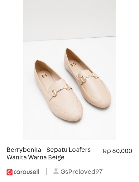 DrawnbyGina's tweet photo. Declutter Time! ✨️

Check out 'Berrybenka - Sepatu Loafers Wanita Warna Beige', available at Rp 60,000 on #Carousell: https://t.co/kWQyoymjKX https://t.co/jmLvSC2ILo