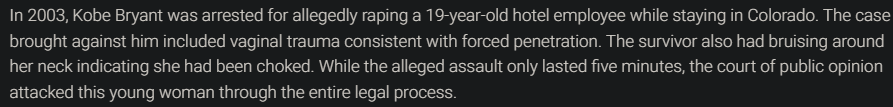 RajaBell6's tweet photo. @Humble_beast182 @McPheeNotAkeem @HoodieBev Nothing was ever proven because, like all rich assholes, he paid his way out of trouble. There was physical evidence of the rape of at LEAST one woman:
https://t.co/FRMIeGWNtC
https://t.co/q1dHJX10Eu

Sorry these facts don't care about your feelings. https://t.co/qWlasit5ln