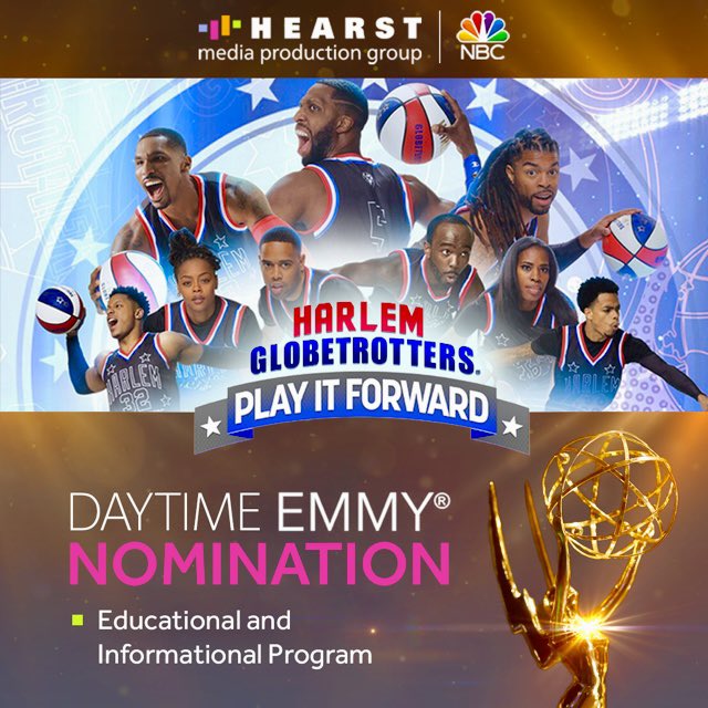 fcbiancuzzo's tweet photo. Another big day for @HearstMPG and @Globies with a national Daytime Emmy nomination for the @nbc weekend series Harlem Globetrotters: Play It Forward! So proud of our team and partners! #KeithDawkins https://t.co/G8HDsDnPHJ