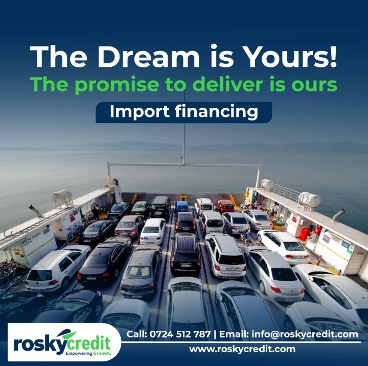 CreditRosky's tweet image. Are you struggling to import a car of your dream?
Struggle no more, we are here to assist you.

Call: 0724 512 787

#ImportFinancing
#LoanServices
#AffordableLoans
#RoskyCreditLoans