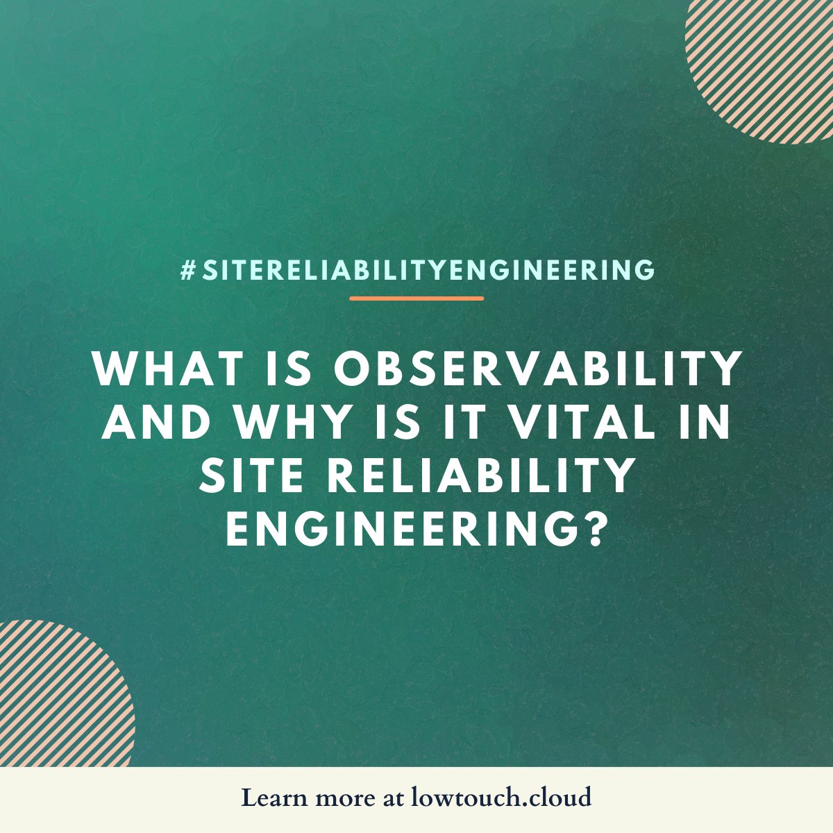 WHAT IS OBSERVABILITY AND WHY IS IT VITAL IN SITE RELIABILITY ENGINEERING?

Read our latest blog to learn about observability and its importance in SRE.
ecloudcontrol.com/what-is-observ…

#sitereliabilityengineer #infrastructure #kubernetes #devops #docker #aws #Cloud