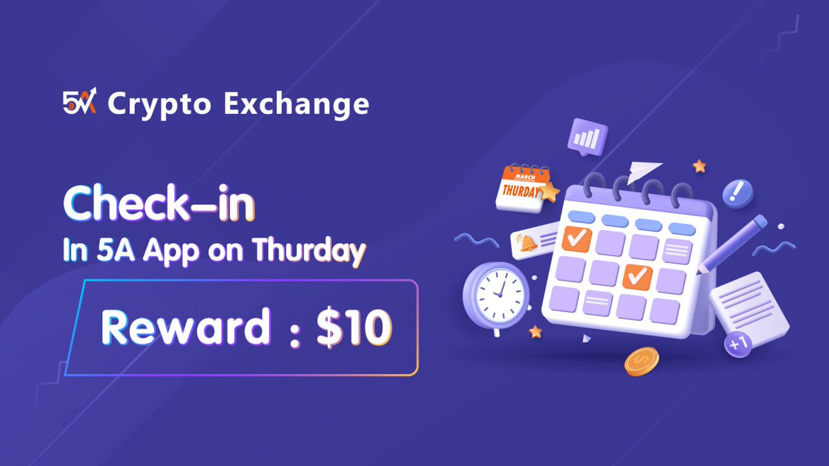 🎁Thursday Exclusive: Check-in to Win $10

🕒Event Period:Every Thursday
💎Reward Distribution:Every Friday

1️⃣Download and register:5a07.com
2️⃣Complete check-in task in 5A APP
3️⃣5A will select 10 winners to each receive $10

🔎More Details: support.5a.com/hc/en-001/arti…