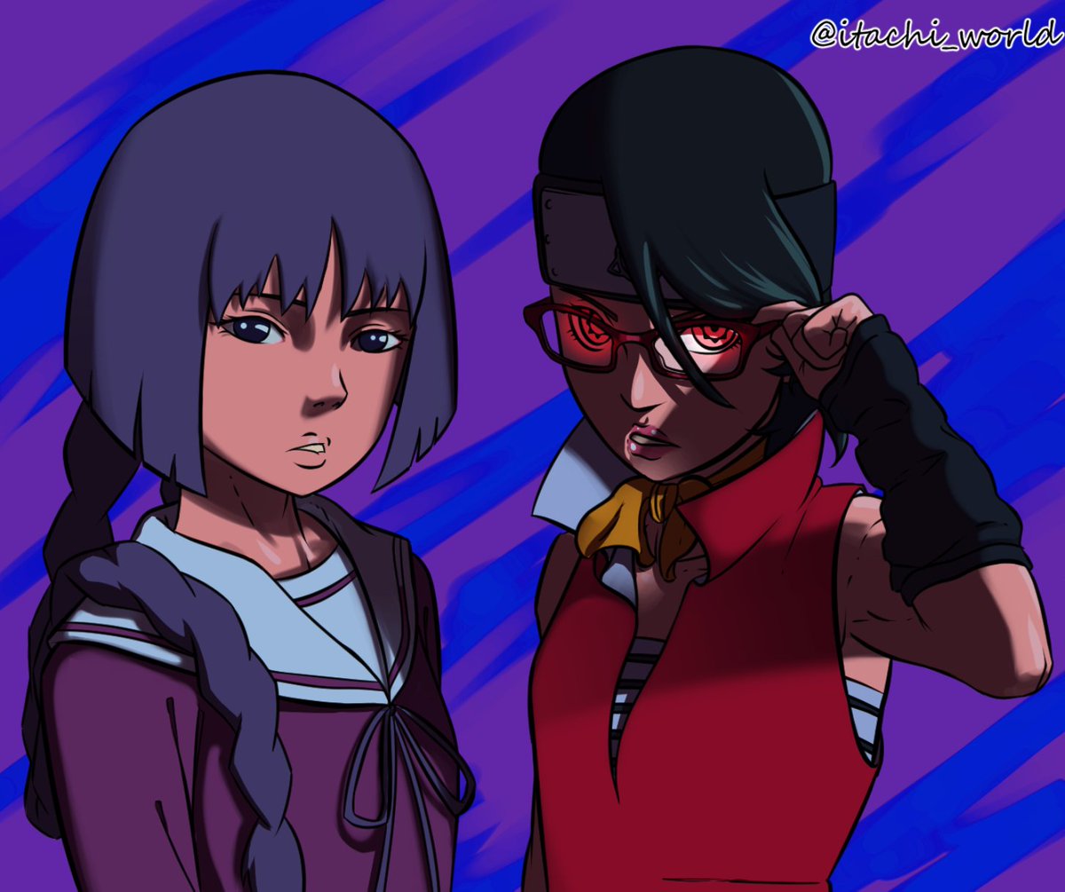 itachi_world's tweet photo. Sarada and Sumire https://t.co/HcfQ9xKog5