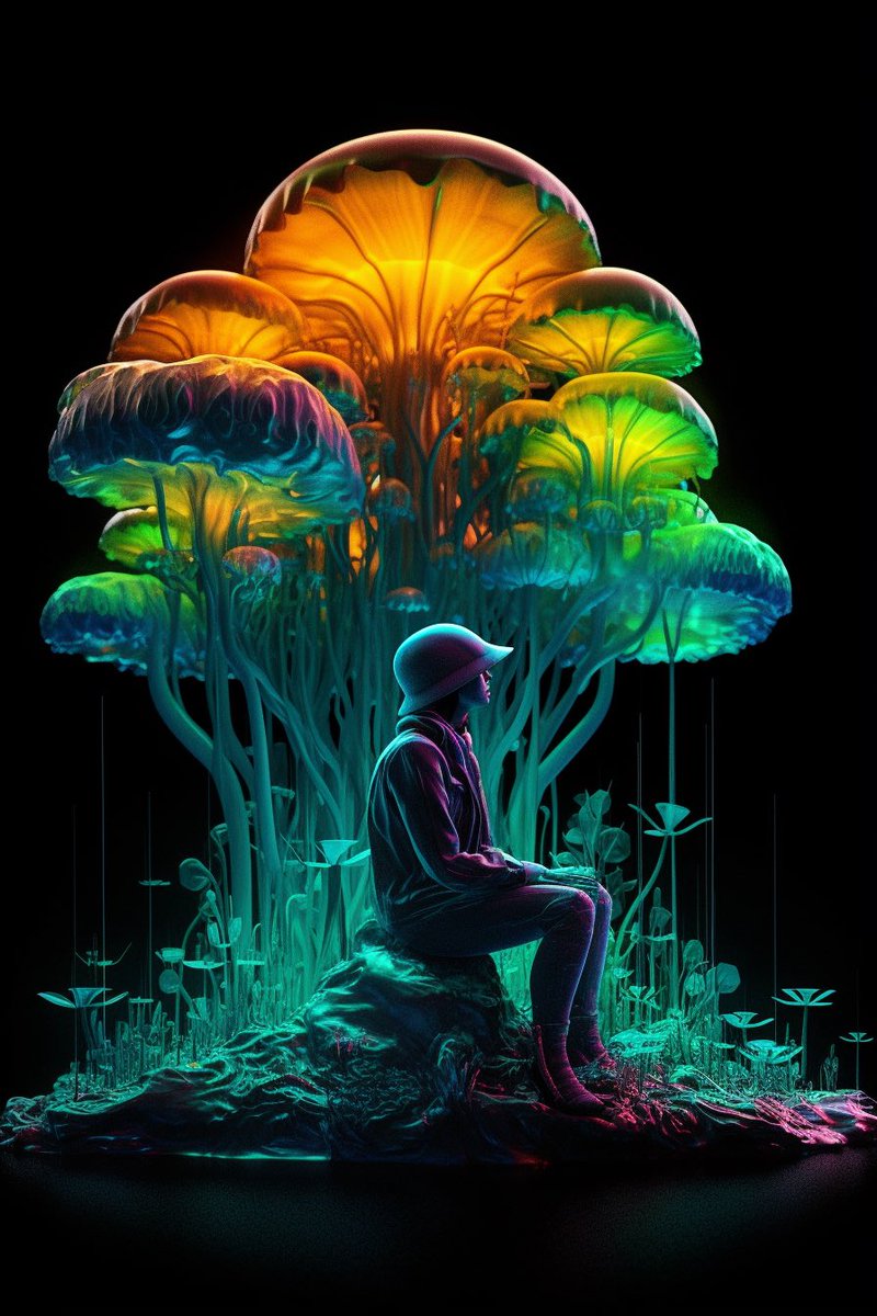 AI_creative_gal's tweet photo. Neon Glowing spectrum coloured waves enchanted forest fairy

#neon #neonnails #glowing #glowingskin #spectrum #color #colorful #coloured #wave #waves #photo #photooftheday #art #artoftheday #midjourney #artgallery #picoftheday #aiart #digitalart #nft #fantasy #fantasyart #amazing https://t.co/qfmR7y2T9d