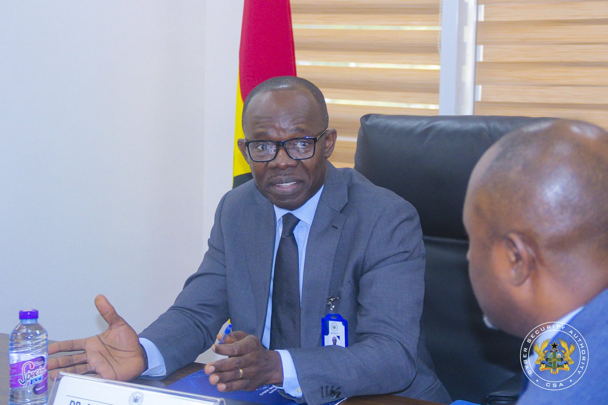 CSAGhana's tweet photo. The Elizabeth Sloane Institute of Technology (ESIT) and the Cyber Security Authority (CSA) of the Republic of Ghana have signed a Memorandum of Understanding (MoU) to build the capacity of Ghanaian Cybersecurity Professionals under a grant programme. https://t.co/oooixxqaqd