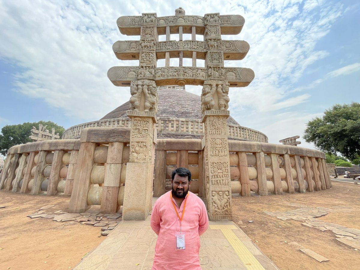 LPradeepRao's tweet photo. Visited #saanchistupa as a part of #BharatDarshan Yatra. It has awesome historical place and one of the greatest history of all times presented in the form of ancient scriptures #saanchistupa .
@narendramodi @PMuralidharRao https://t.co/lUPQ5NqREV