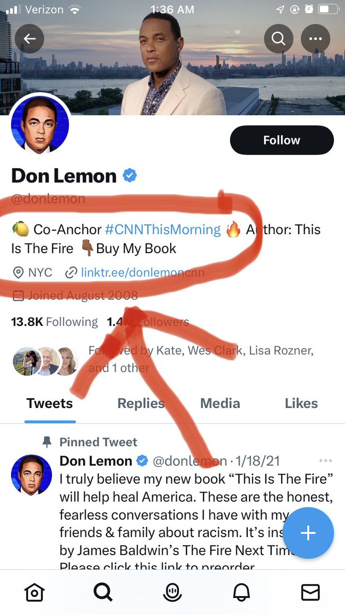 HazMatTeachR's tweet photo. @donlemon I found an error on your account.  I thought I would bring it to your attention. #OnlySmartThingCNNEverDid #BookGoodForKindling https://t.co/OTVHCFGpIX