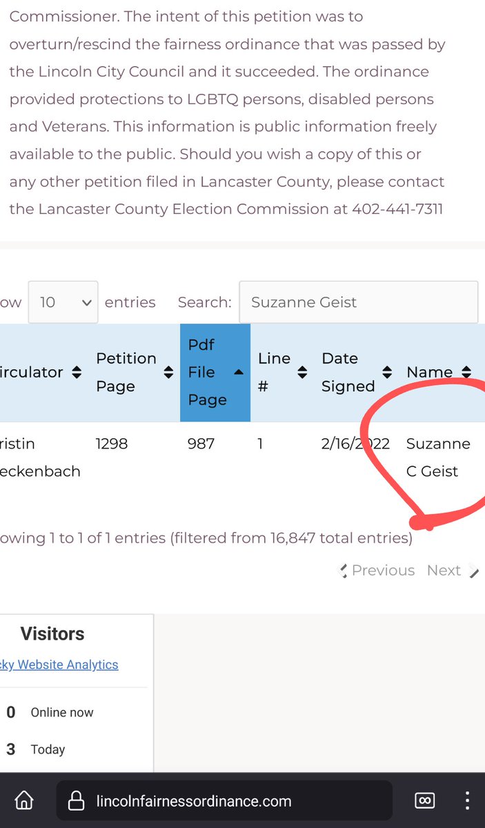 Geist did sign the anti-gay petition, even if she won't be honest about it