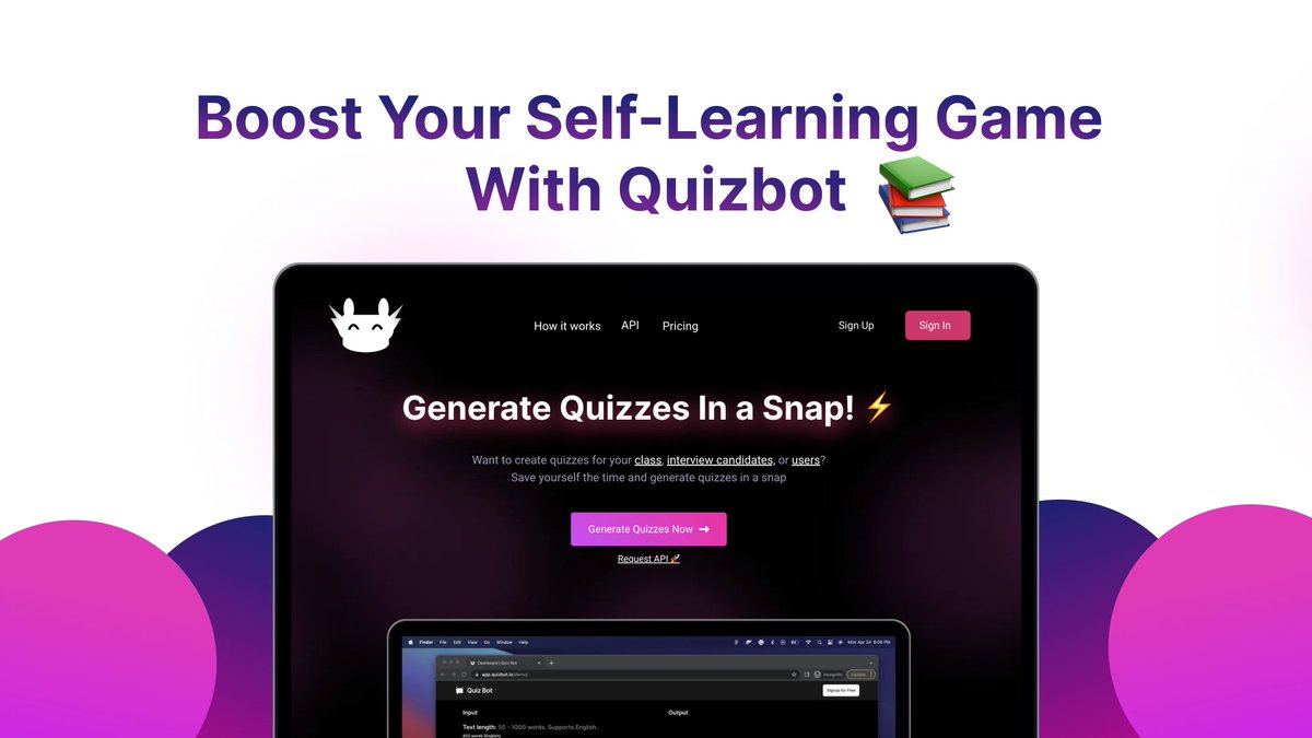 Abrar__Sami's tweet photo. We've been collecting some user reviews and found that Quizbot helped users with self-studies.
Then we wrote a blog about it!
@The_Quiz_Bot
#FFBWEDNESDAY #TEACHER5OCLOCKCLUB #PLANNINGSHOUTOUT #edutwitter #EDULWDT #buildinginpublic https://t.co/hrWviQvHRQ