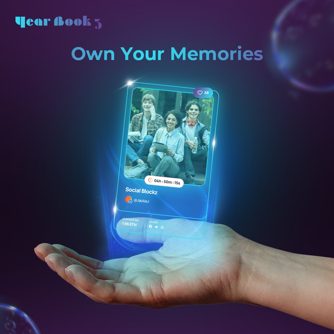 yearbookYB3's tweet photo. Own your memories with #NFT only on Yearbook3

With our very own NFT converter, get exclusive access to your content and brag your ownership of latest NFT. Visit our website and contact us now!

#yearbook3 #yearbook #nft #blockchain #tradition https://t.co/LQFROFlXZY