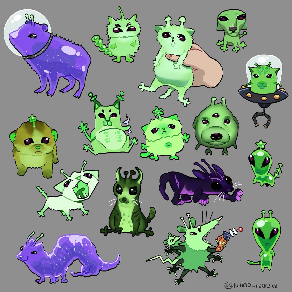 cremito_cherry's tweet image. More of these guys
pick yours!

#alien #aliencat #capybara #silly
